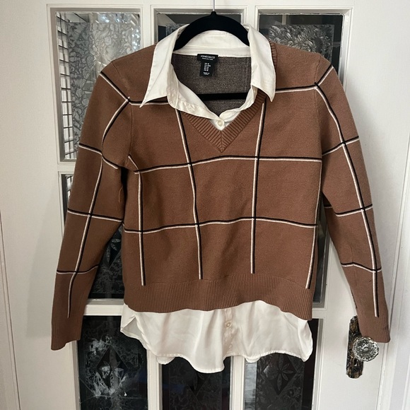 Jones New York Sweaters - Jones New York Layered Top | Chic Office | Size Medium